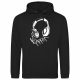 Pepper hoodie headphone black (Extra Large)