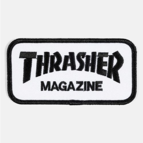 Thrasher Magazine logo felvarró (blk/wht)