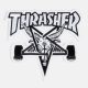 Thrasher Magazine skategoat felvarró (wht/blk)